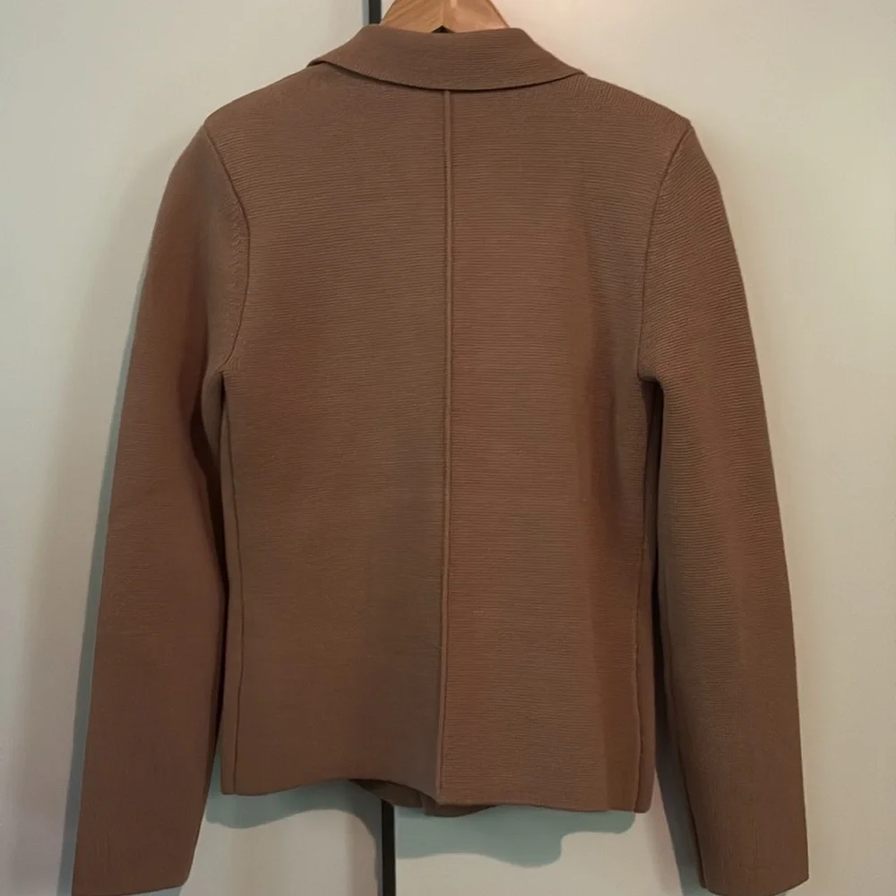 L'Agence Sofia Knit Blazer, Small in Gingersnap